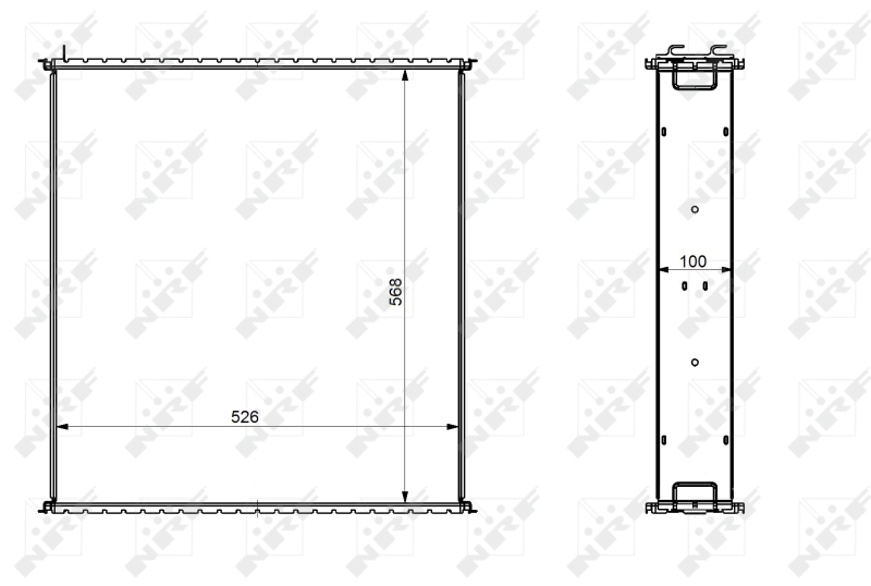 NRF Koelblok radiateur 29045