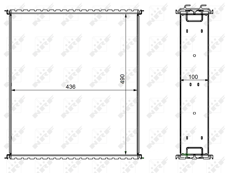 NRF Koelblok radiateur 29047