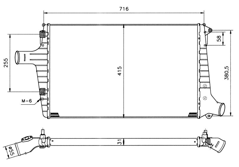 NRF Interkoeler 30118