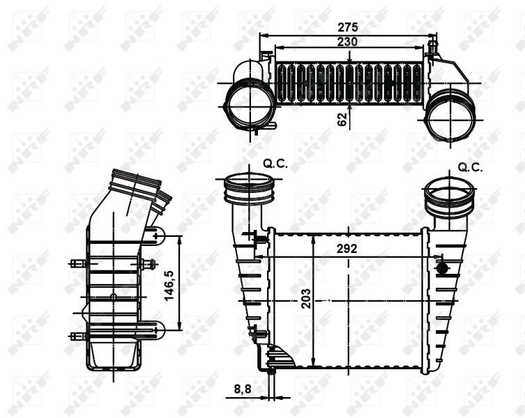 NRF Interkoeler 30138A