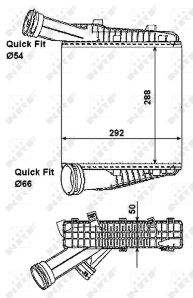 NRF Interkoeler 30198