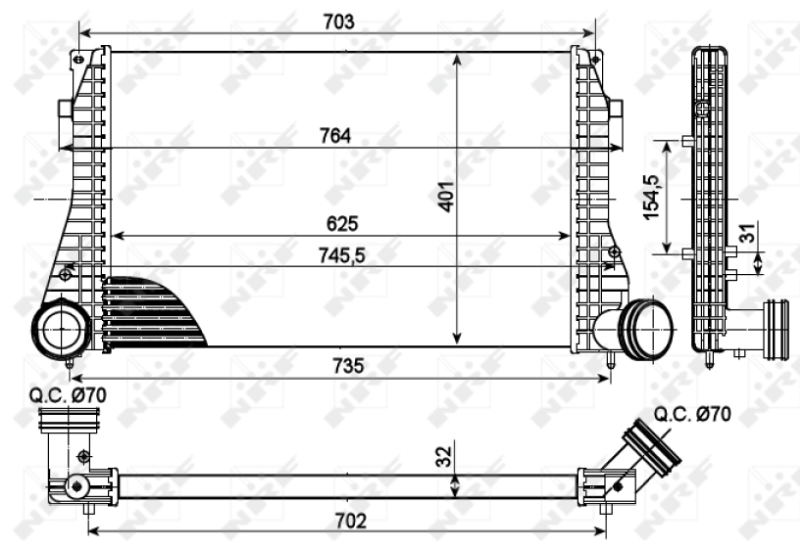 NRF Interkoeler 30290