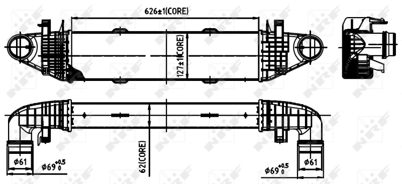 NRF Interkoeler 30314