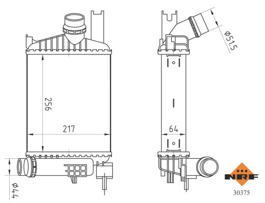 NRF Interkoeler 30375