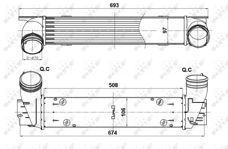 NRF Interkoeler 30385