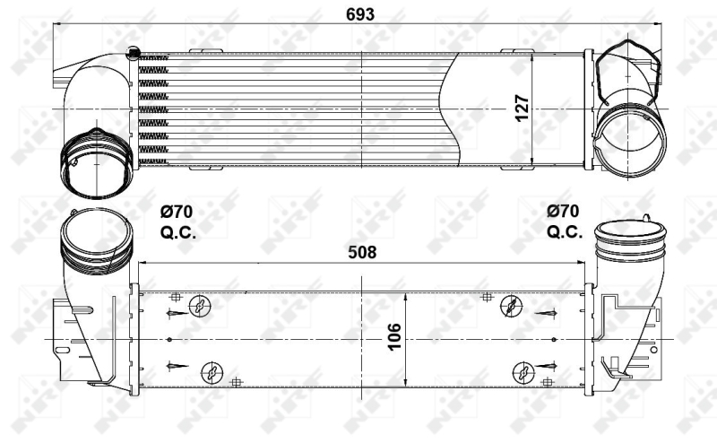 NRF Interkoeler 30386