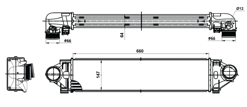 NRF Interkoeler 30394