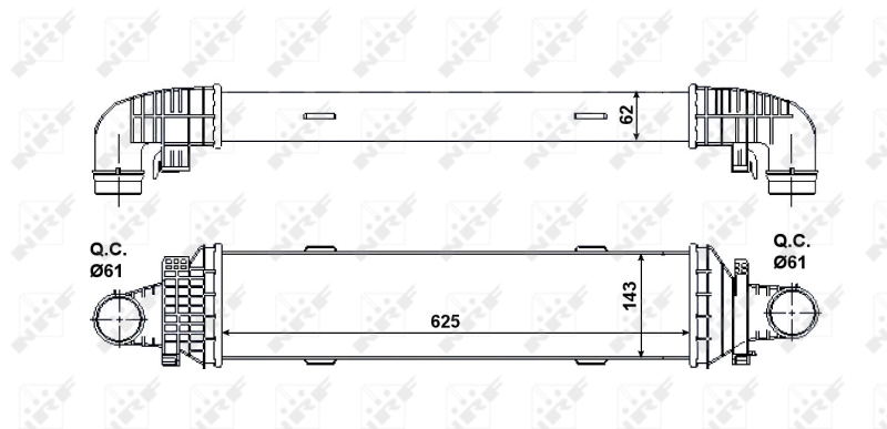 NRF Interkoeler 30504