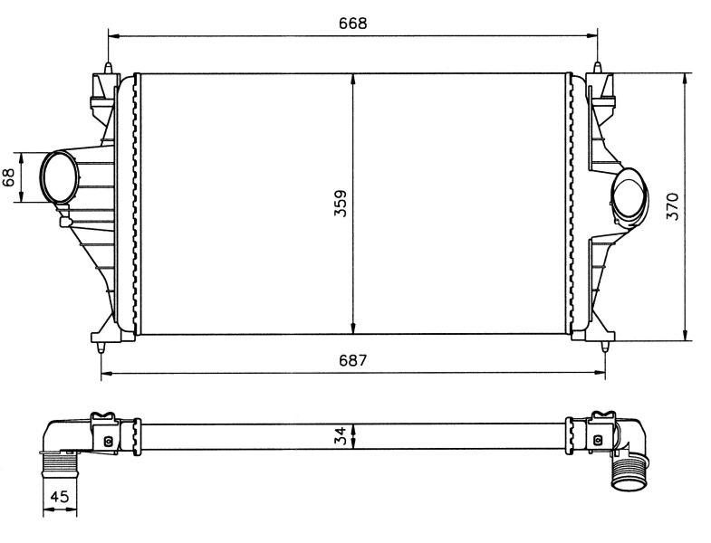 Interkoeler NRF 30802