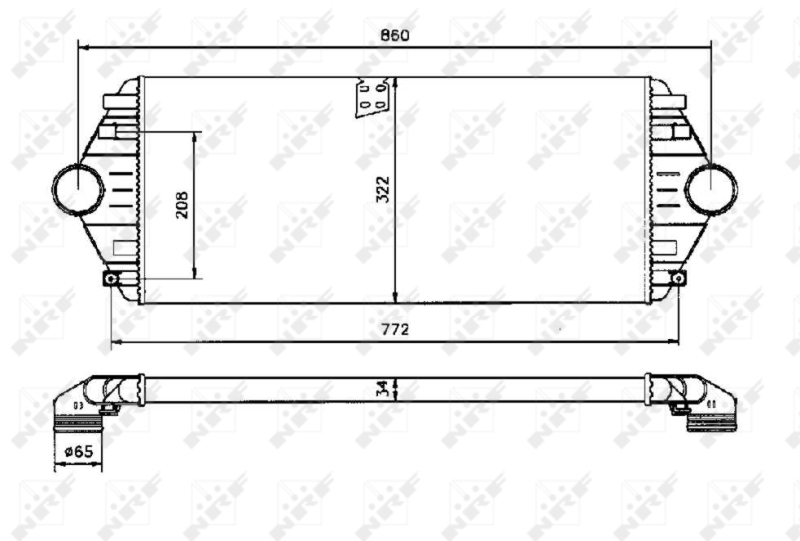 NRF Interkoeler 30803