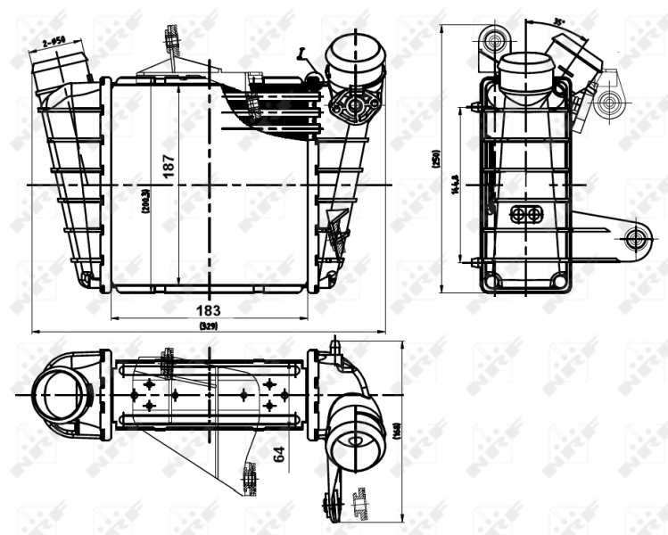 NRF Interkoeler 30842