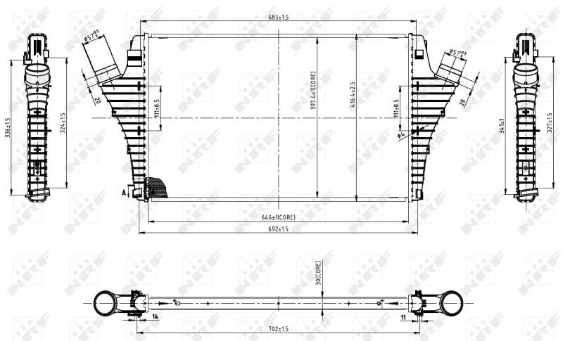 NRF Interkoeler 30858