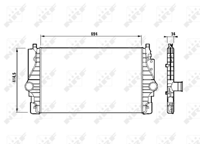 NRF Interkoeler 30873