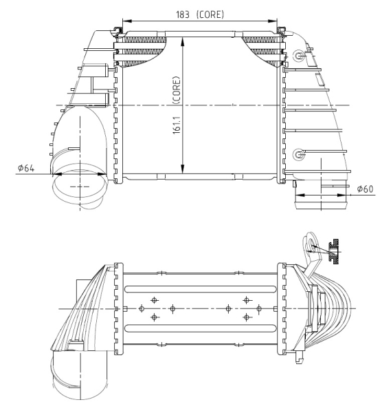 Interkoeler NRF 309040