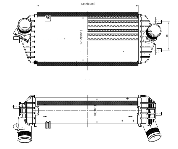 NRF Interkoeler 309053