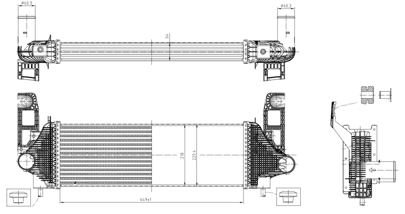 Interkoeler NRF 309058