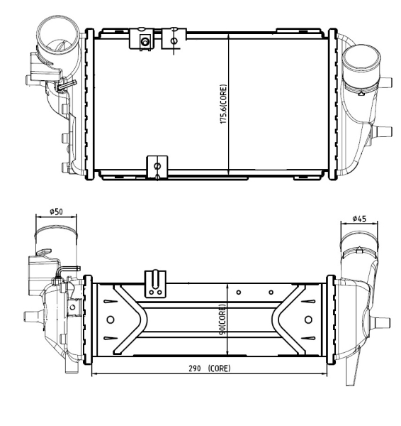 Interkoeler NRF 309063