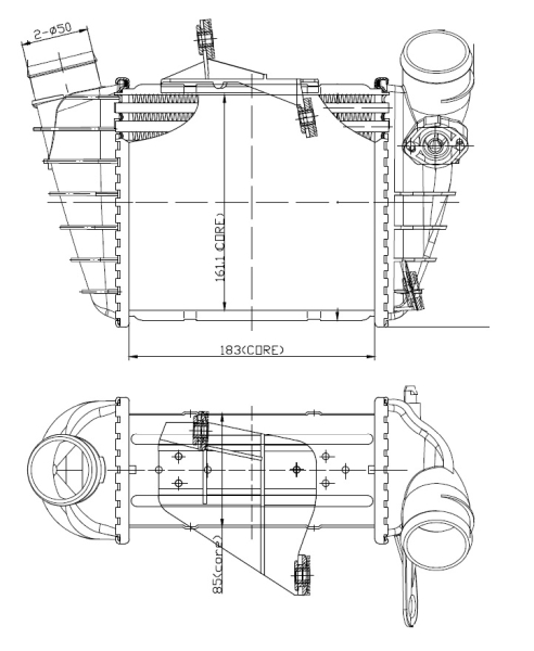 Interkoeler NRF 309073