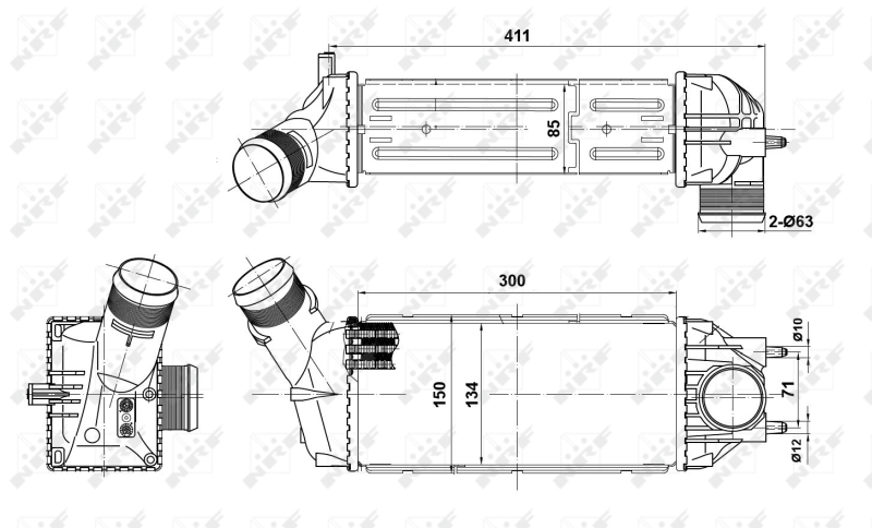 NRF Interkoeler 30908