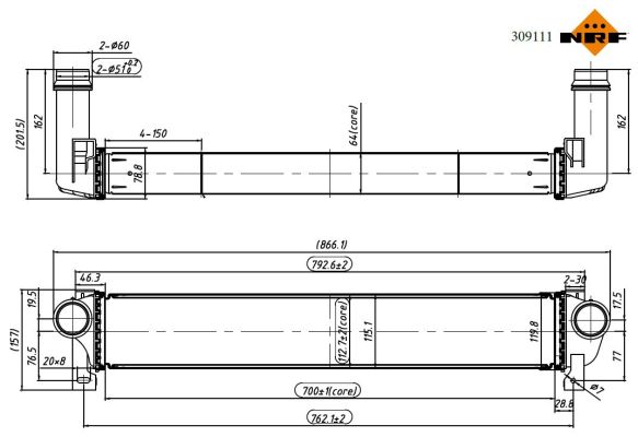 NRF Interkoeler 309111