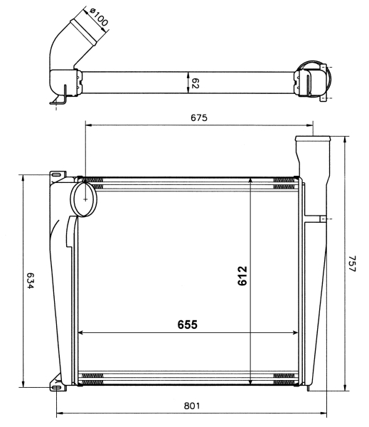 Interkoeler NRF 309375