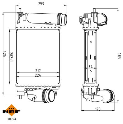 NRF Interkoeler 30974