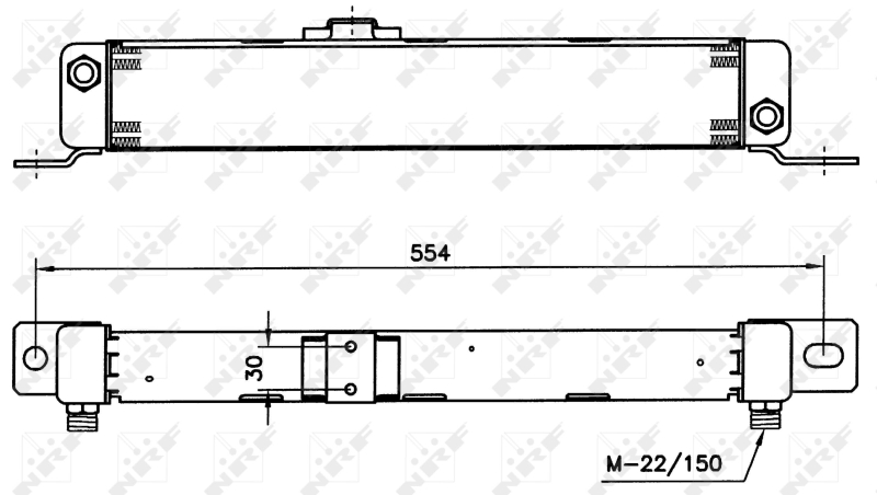 NRF Oliekoeler motorolie 31043