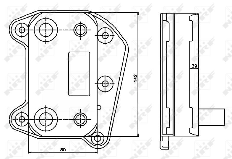 NRF Oliekoeler motorolie 31183