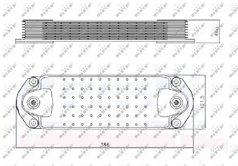 NRF Oliekoeler motorolie 31244