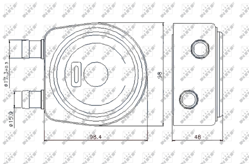 NRF Oliekoeler motorolie 31247