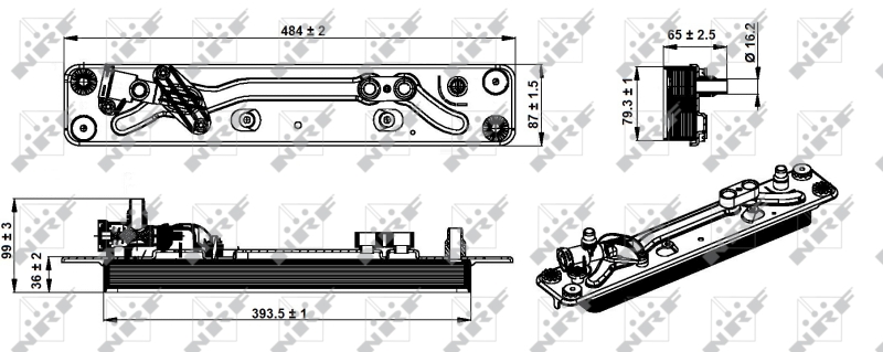 NRF Oliekoeler motorolie 31285