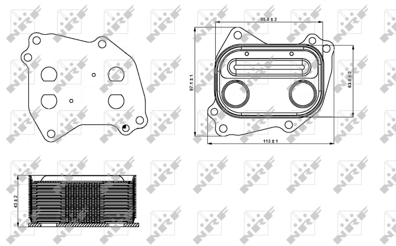 NRF Oliekoeler motorolie 31286
