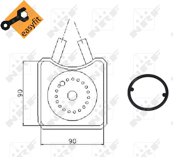 NRF Oliekoeler motorolie 31305