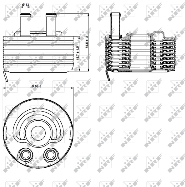 NRF Oliekoeler motorolie 31353