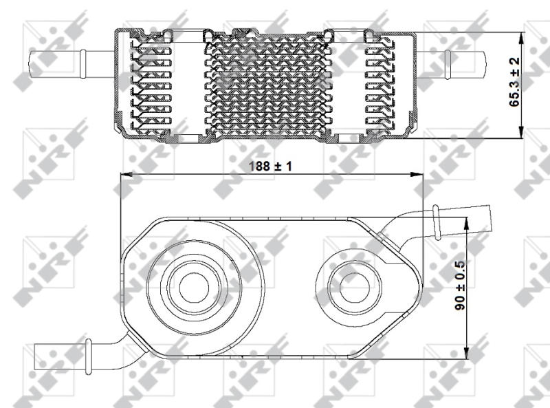 NRF Oliekoeler motorolie 31364