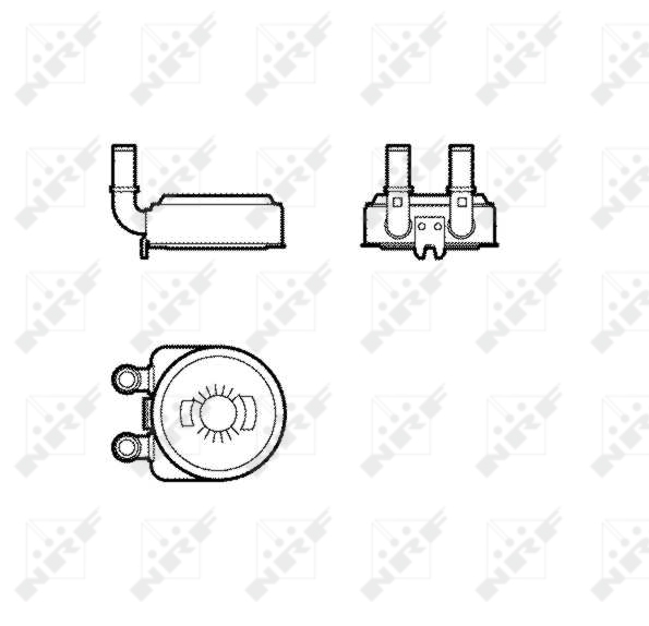 NRF Oliekoeler motorolie 31739