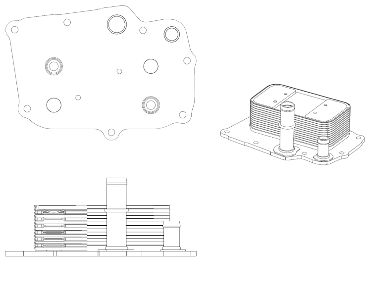 NRF Oliekoeler motorolie 31841