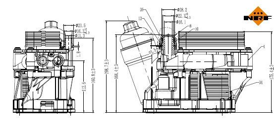 NRF Oliefilterhuis 31873