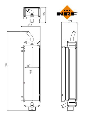 NRF Oliekoeler, motorolie 31883