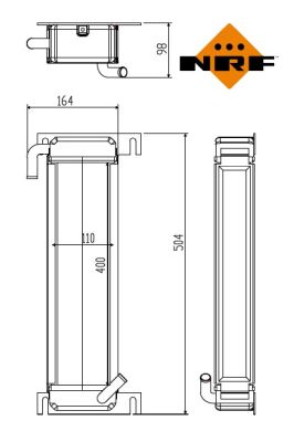 NRF Oliekoeler, motorolie 31884