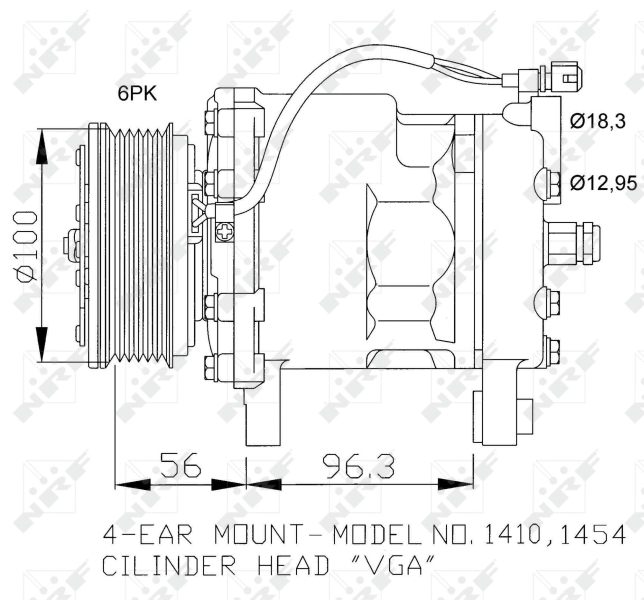 NRF Airco compressor 32065