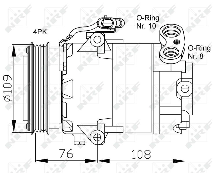 NRF Airco compressor 32081