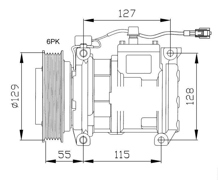 NRF Airco compressor 32093