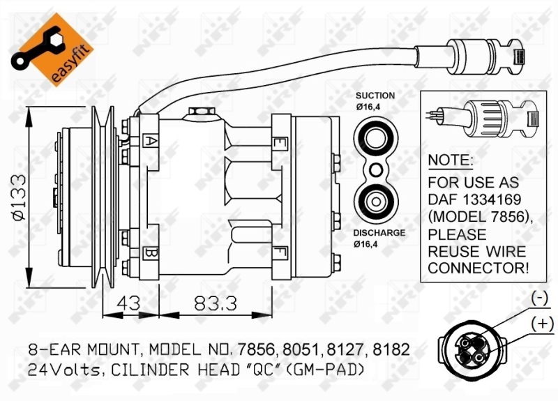NRF Airco compressor 32114
