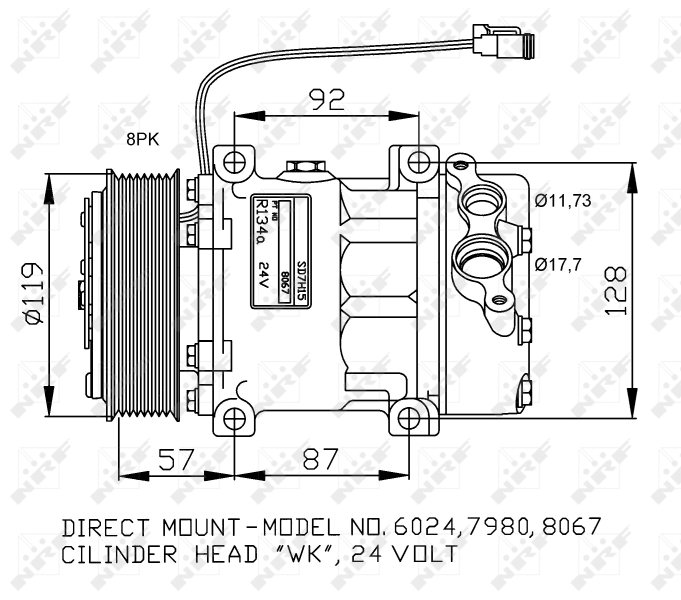 NRF Airco compressor 32120G