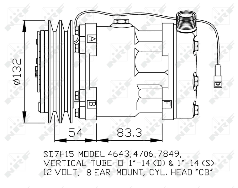 NRF Airco compressor 32130