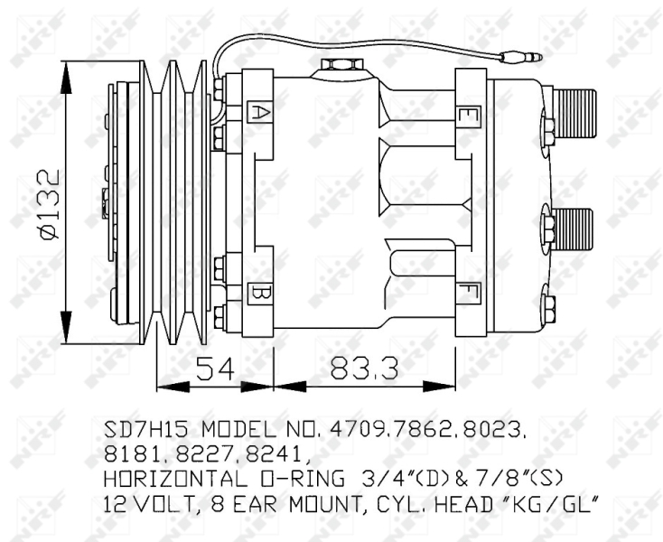 NRF Airco compressor 32131