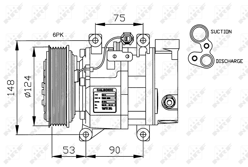 NRF Airco compressor 32145G
