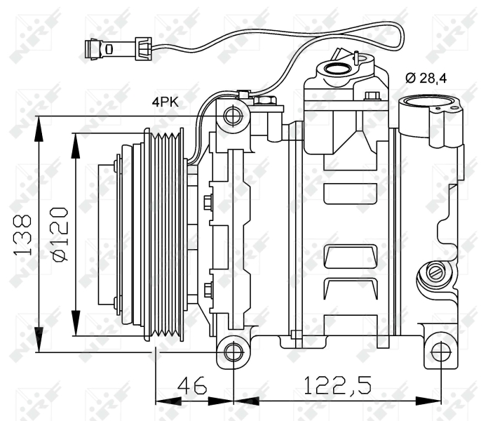 NRF Airco compressor 32167