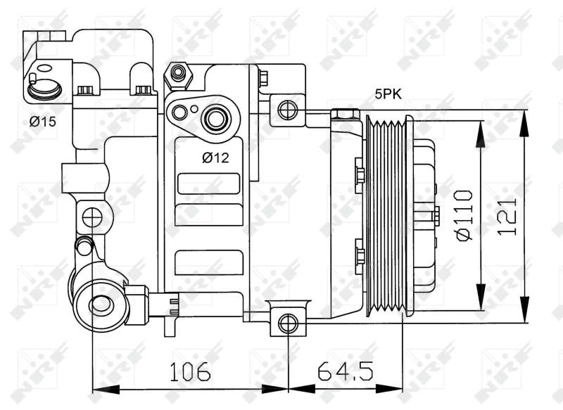 NRF Airco compressor 32175